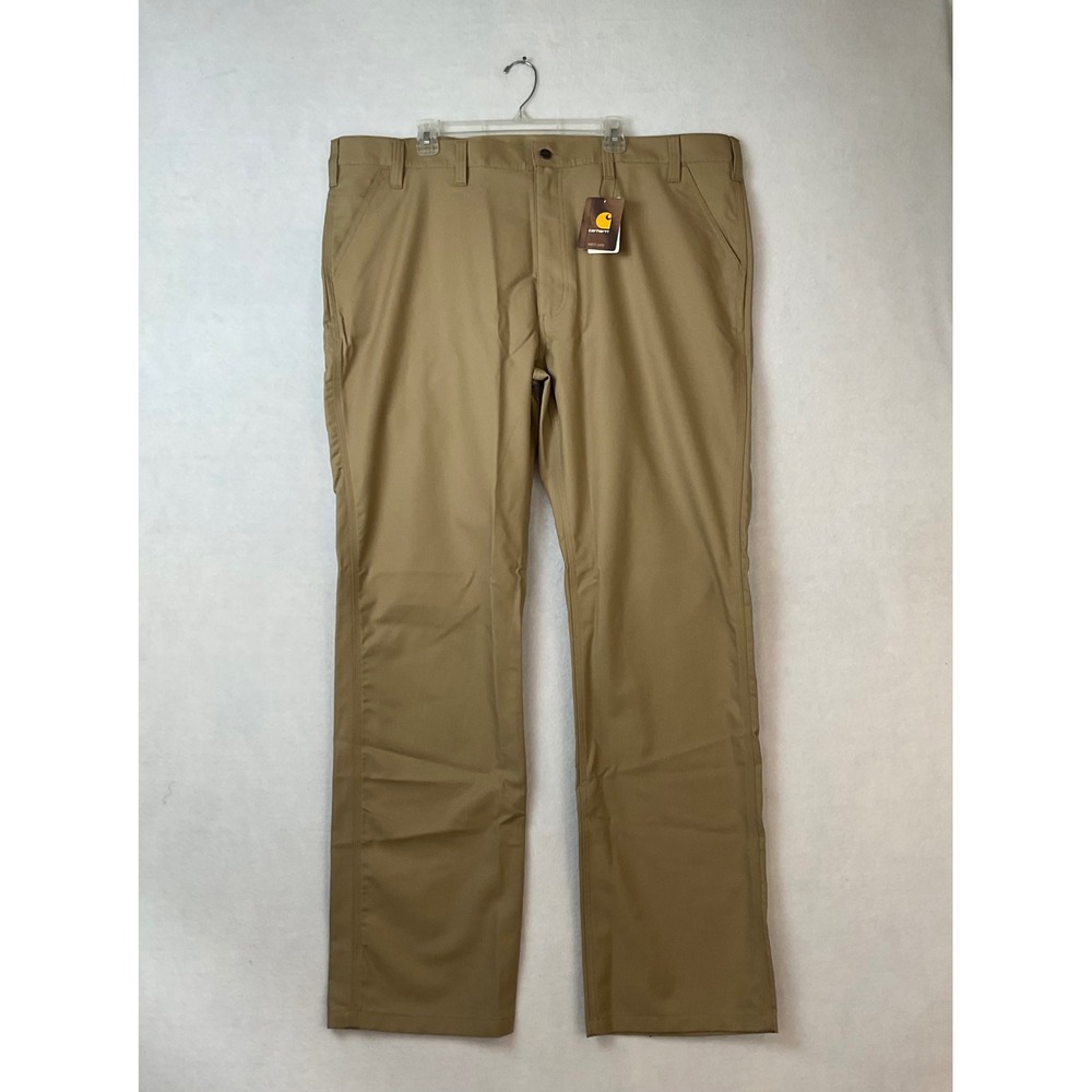 Carhartt Force Relaxed Fit Work Pants Mens 46x36 Tan Straight Leg Utility NWT